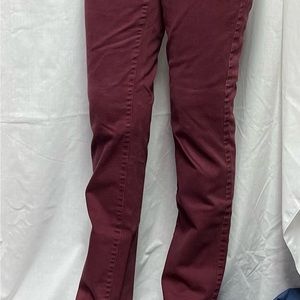 Charter Club burgundy straight leg jeans